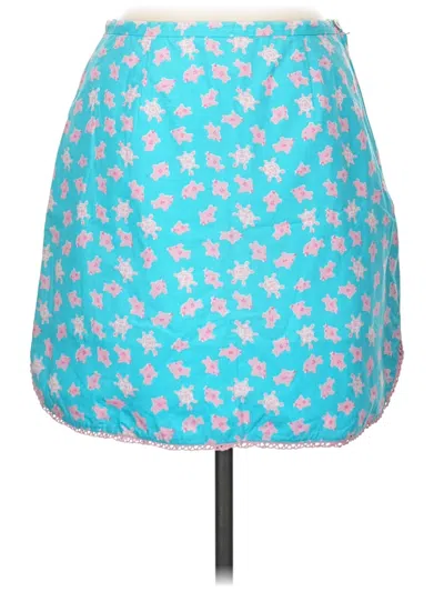 Pre-owned Lilly Pulitzer Casual Skirt In Teal