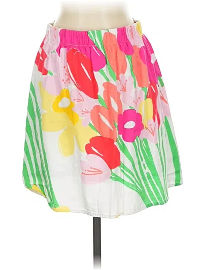 Pre-owned Lilly Pulitzer Casual Skirt In White