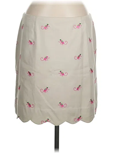 Pre-owned Lilly Pulitzer Casual Skirt In White