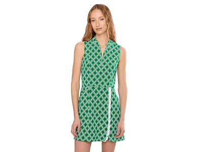 Lilly Pulitzer Catarina Ruffle Dress Upf In Green
