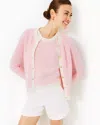 Lilly Pulitzer Cavan Sweater Set In Heathered Conch Shell Pink Coastal Check