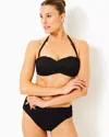 Lilly Pulitzer Cay Bandeau Swim Top In Noir