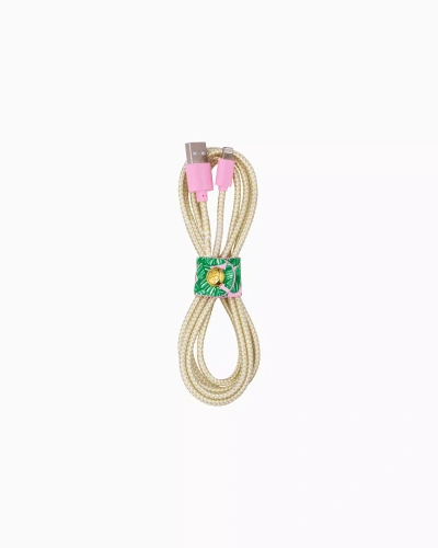 Lilly Pulitzer Charging Cord In Gold