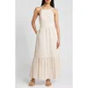 Lilly Pulitzer ® Charlese Eyelet Tiered Cotton Maxi Dress In Sand Bar Mermaid Tail