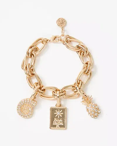Lilly Pulitzer Charm Bracelet In Gold