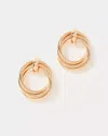 Lilly Pulitzer Chevs Kiss Doorknocker Earrings In Gold