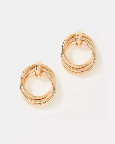 Lilly Pulitzer Chevs Kiss Doorknocker Earrings In Gold
