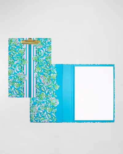 Lilly Pulitzer Chick Magnet Clipboard Folio In Green