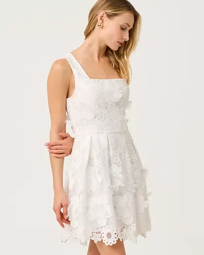 Lilly Pulitzer Cindy Skirted Lace Romper In White