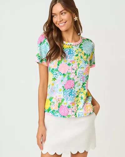 Lilly Pulitzer Clairmont Pearl Knit Top In Blue