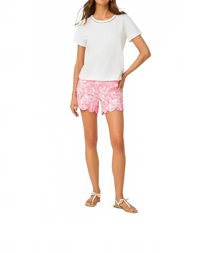 Lilly Pulitzer Clairmont Pearl Knit Top In Resort White