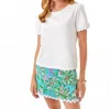 Lilly Pulitzer Clairmont Ric Rac Trimmed Top In Resort White In White