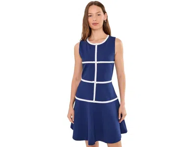 Lilly Pulitzer Clancie Dress Women's Dress Low Tide Navy: 8 In Blue