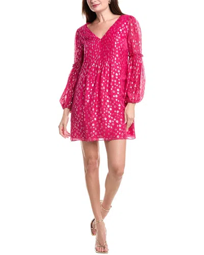 Lilly Pulitzer Cleme Silk-blend Mini Dress In Pink