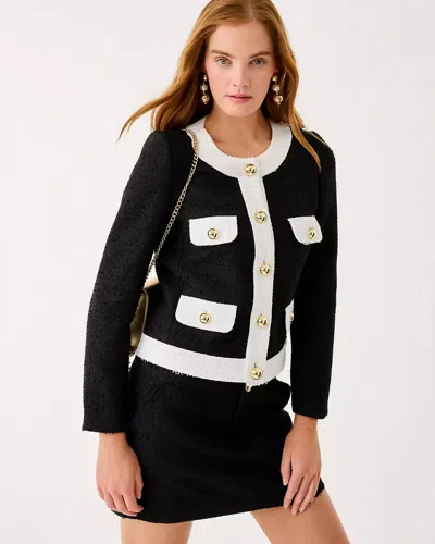 Lilly Pulitzer Clydie Boucle Jacket In Black