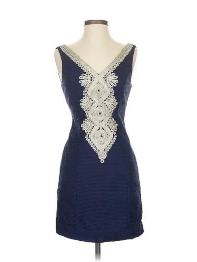 Pre-owned Lilly Pulitzer Cocktail Dress In Blue