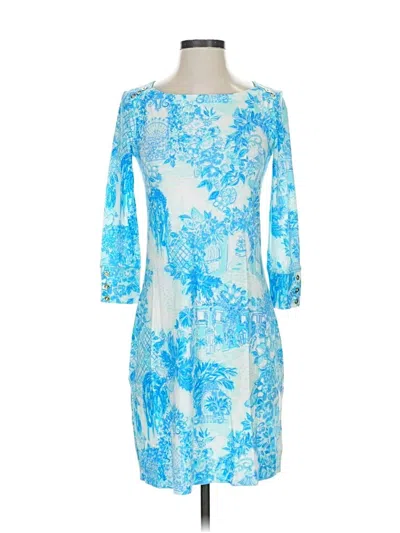 Pre-owned Lilly Pulitzer Cocktail Dress In Blue
