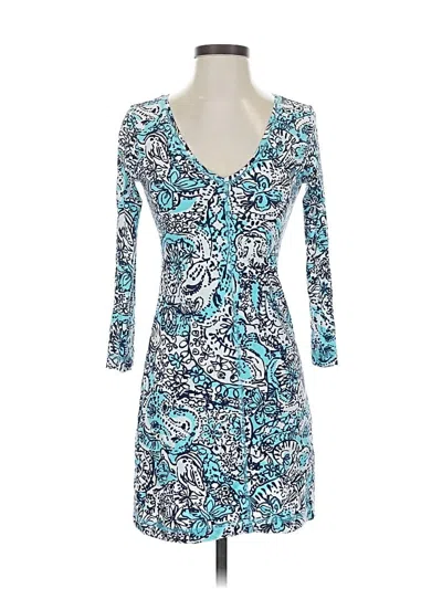 Pre-owned Lilly Pulitzer Cocktail Dress In Blue