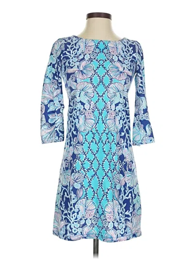 Pre-owned Lilly Pulitzer Cocktail Dress In Blue