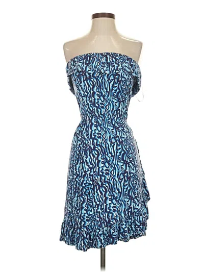 Pre-owned Lilly Pulitzer Cocktail Dress In Blue