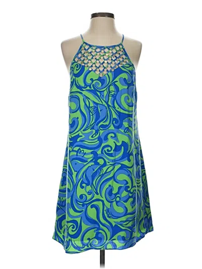 Pre-owned Lilly Pulitzer Cocktail Dress In Blue