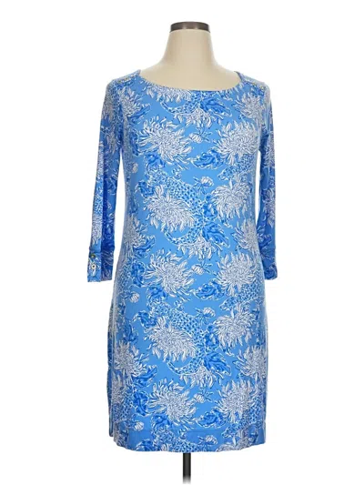 Pre-owned Lilly Pulitzer Cocktail Dress In Blue