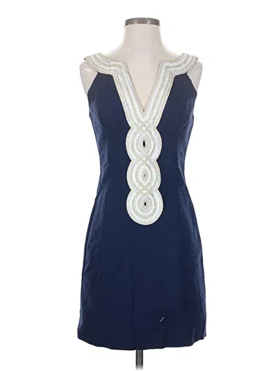 Pre-owned Lilly Pulitzer Cocktail Dress In Blue