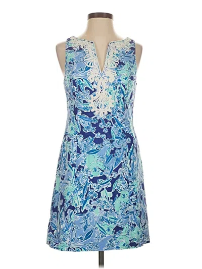 Pre-owned Lilly Pulitzer Cocktail Dress In Blue