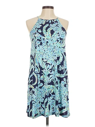 Pre-owned Lilly Pulitzer Cocktail Dress In Blue