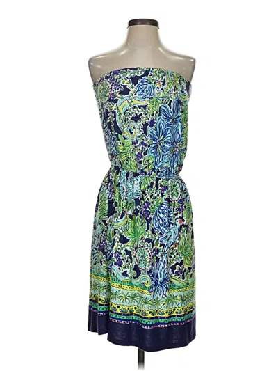 Pre-owned Lilly Pulitzer Cocktail Dress In Blue