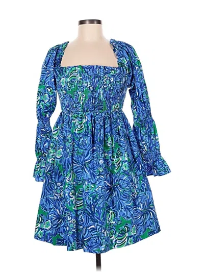 Pre-owned Lilly Pulitzer Cocktail Dress In Blue