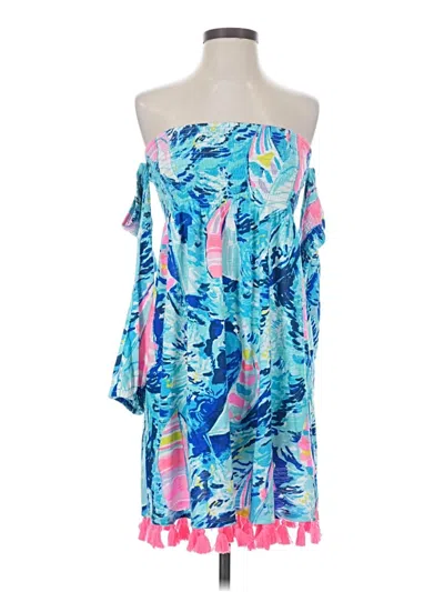 Pre-owned Lilly Pulitzer Cocktail Dress In Blue