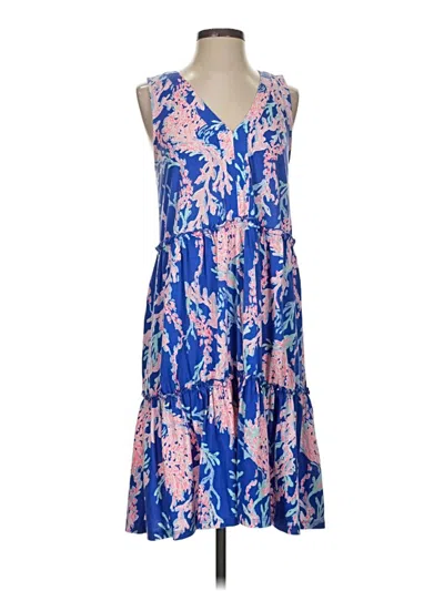 Pre-owned Lilly Pulitzer Cocktail Dress In Blue