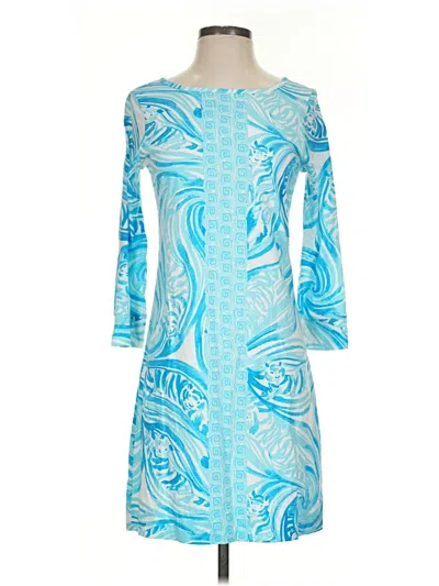 Pre-owned Lilly Pulitzer Cocktail Dress In Blue