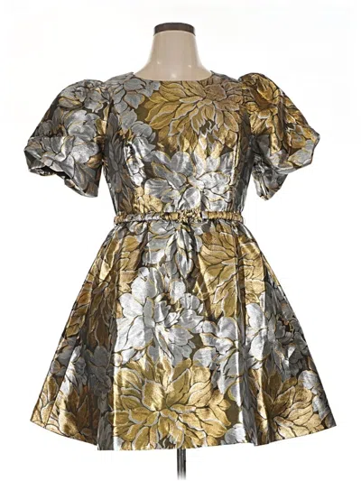 Pre-owned Lilly Pulitzer Cocktail Dress In Gold