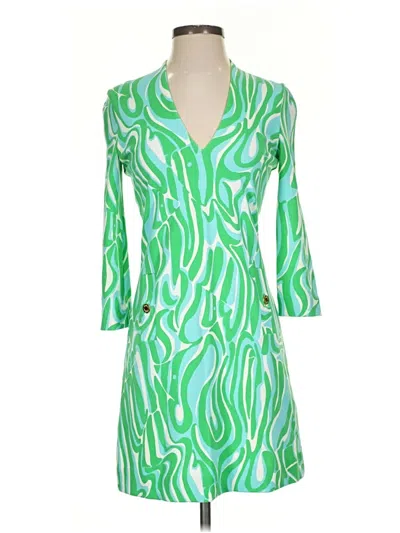 Pre-owned Lilly Pulitzer Cocktail Dress In Green