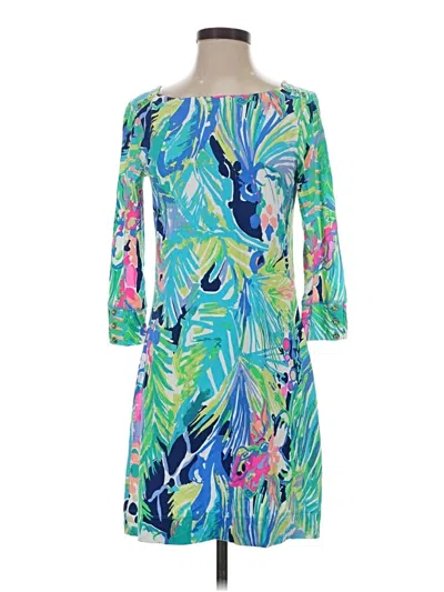 Pre-owned Lilly Pulitzer Cocktail Dress In Green