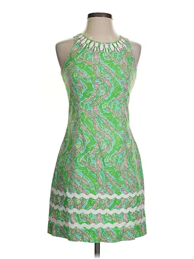 Pre-owned Lilly Pulitzer Cocktail Dress In Green