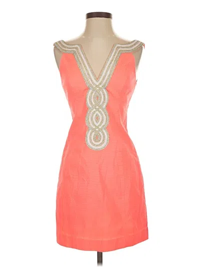 Pre-owned Lilly Pulitzer Cocktail Dress In Orange