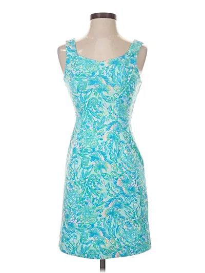 Pre-owned Lilly Pulitzer Cocktail Dress In Teal