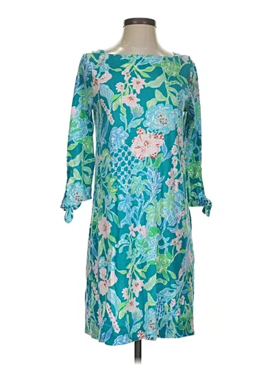 Pre-owned Lilly Pulitzer Cocktail Dress In Teal