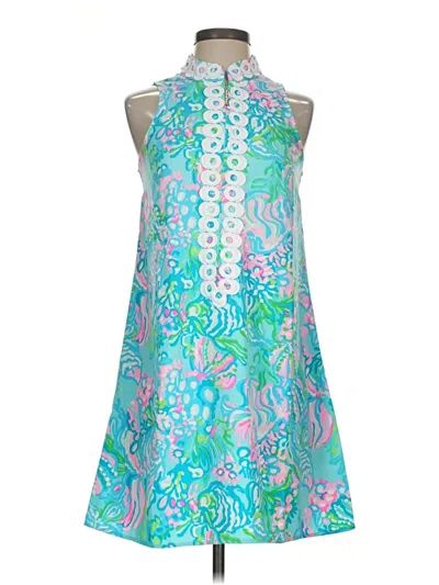 Pre-owned Lilly Pulitzer Cocktail Dress In Teal