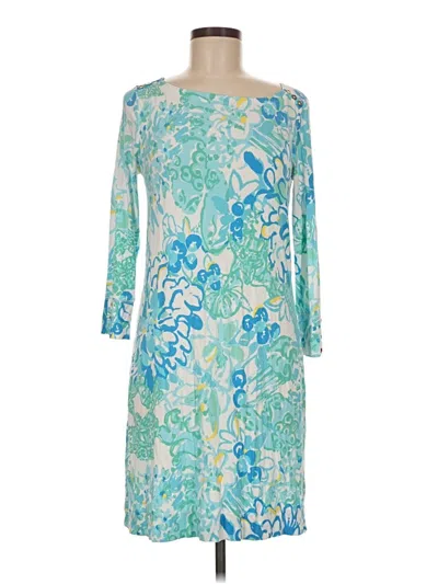 Pre-owned Lilly Pulitzer Cocktail Dress In Teal