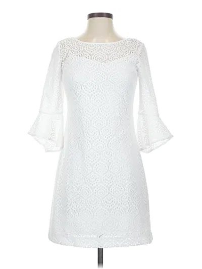 Pre-owned Lilly Pulitzer Cocktail Dress In White