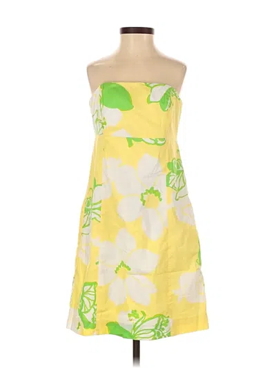 Pre-owned Lilly Pulitzer Cocktail Dress In Yellow
