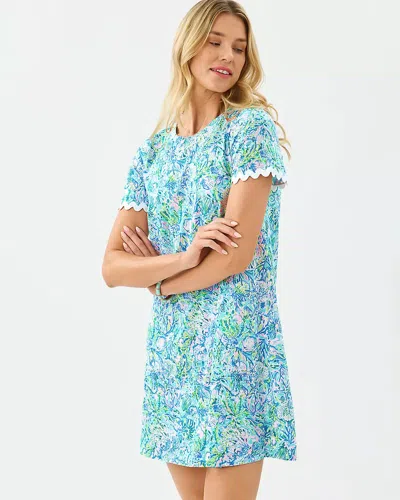 Lilly Pulitzer Cody Short Sleeve Dress In Blue