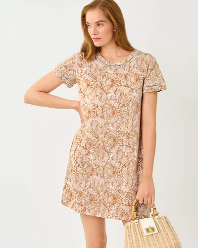 Lilly Pulitzer Cody Short Sleeve Dress In Iced Latte Lil Jims Stuff