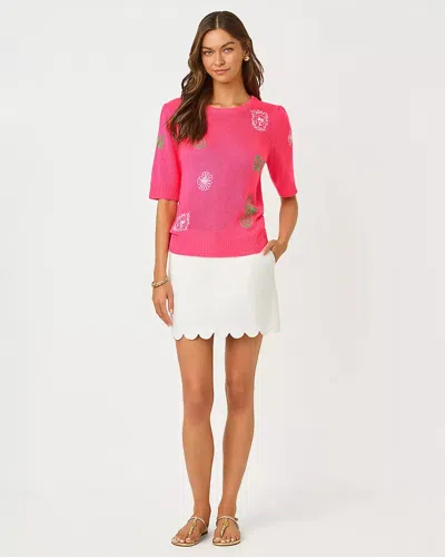 Lilly Pulitzer Colette Denim Skort In White