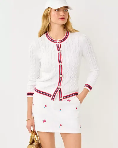 Lilly Pulitzer Colette Denim Skort In White