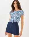 Lilly Pulitzer Colette Stretch Denim Skirt In Blue